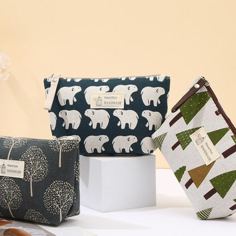 【台灣現貨🎁J&E比選物店】 收納小包 鑰匙包 化妝包 帆布包 拉鏈包 零錢包 卡包 收納 包包-細節圖5