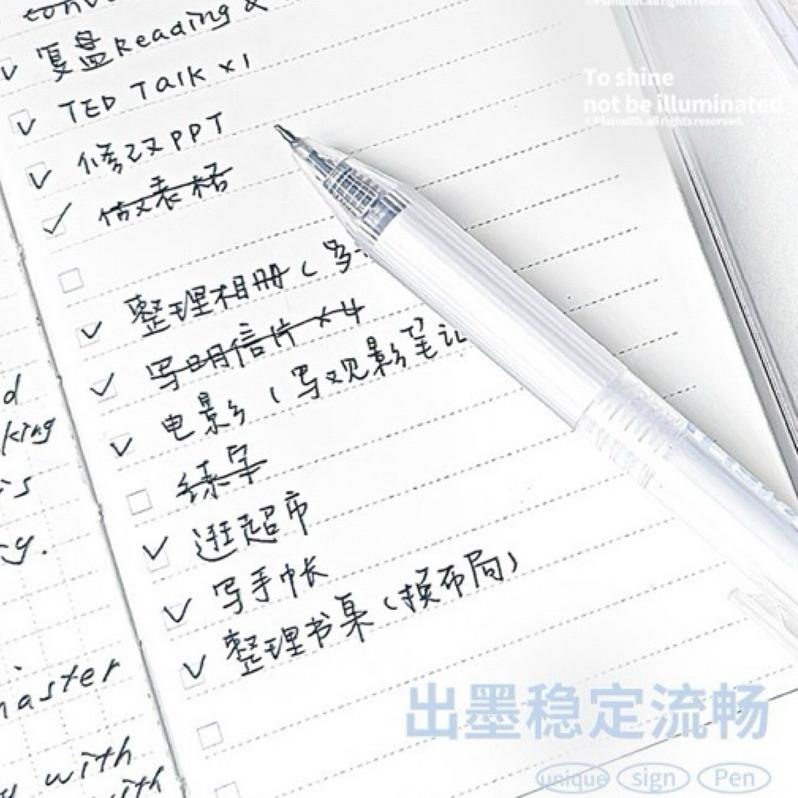 【台灣現貨🎁J&E比選物店】Planwith刷題筆 墨水增量 原子筆 5入 按動 中性筆-細節圖4