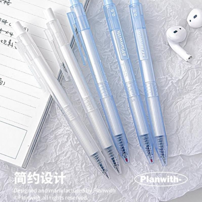 【台灣現貨🎁J&E比選物店】Planwith刷題筆 墨水增量 原子筆 5入 按動 中性筆-細節圖5