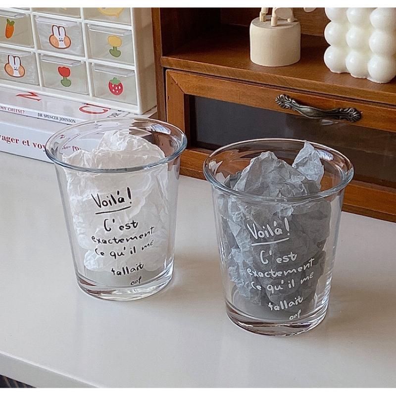 【台灣現貨🎁J&E比選物店】 文青 玻璃杯 咖啡杯 拿鐵杯 水杯 咖啡店 杯子-細節圖2