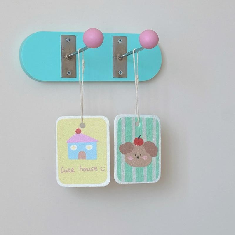 【台灣現貨🎁J&E比選物店】天然木漿棉 菜瓜布 方形 可愛動物 水果 洗完神器 廚房 海綿-細節圖8