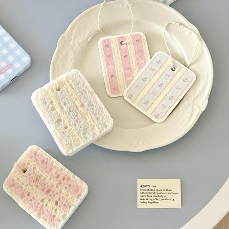 【台灣現貨🎁J&E比選物店】天然木漿棉 菜瓜布 櫻桃 鬱金香 抹布 廚房清潔 廚房用品 木漿棉-細節圖9