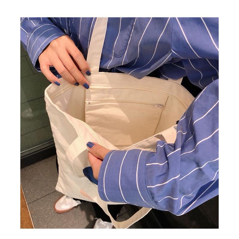 【台灣現貨🎁J&E比選物店】 日系 調色盤 帆布包 單肩包 圓點 簡約 休閒 通勤 包包-細節圖4