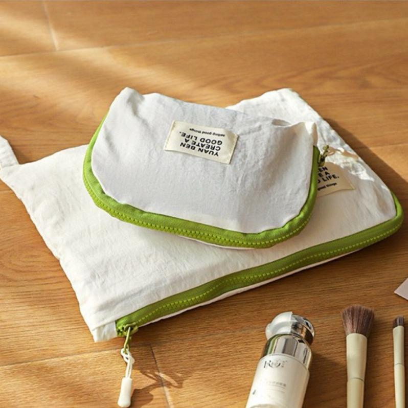 【台灣現貨🎁J&E比選物店】 簡約 旅行收納包 行李整理袋 旅行 行李 收納 整理 分裝收納 無印風-細節圖3