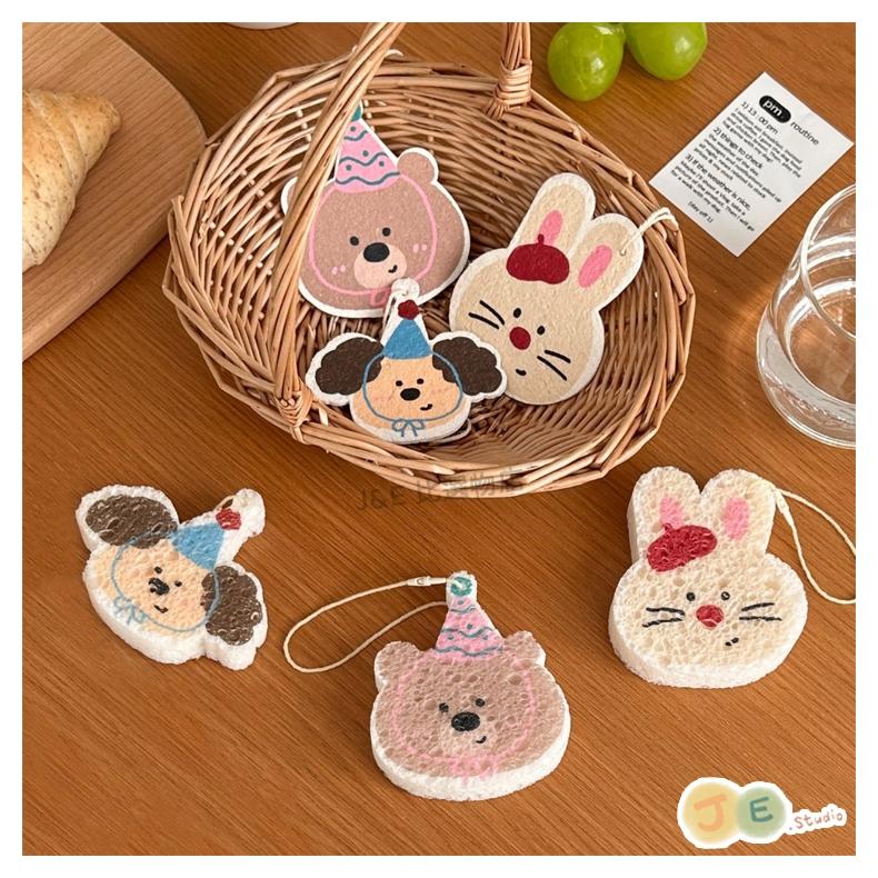 【台灣現貨🎁J&E比選物店】天然木漿棉 洗碗神器 菜瓜布 抹布 廚房清潔 廚房用品 木漿棉-細節圖5