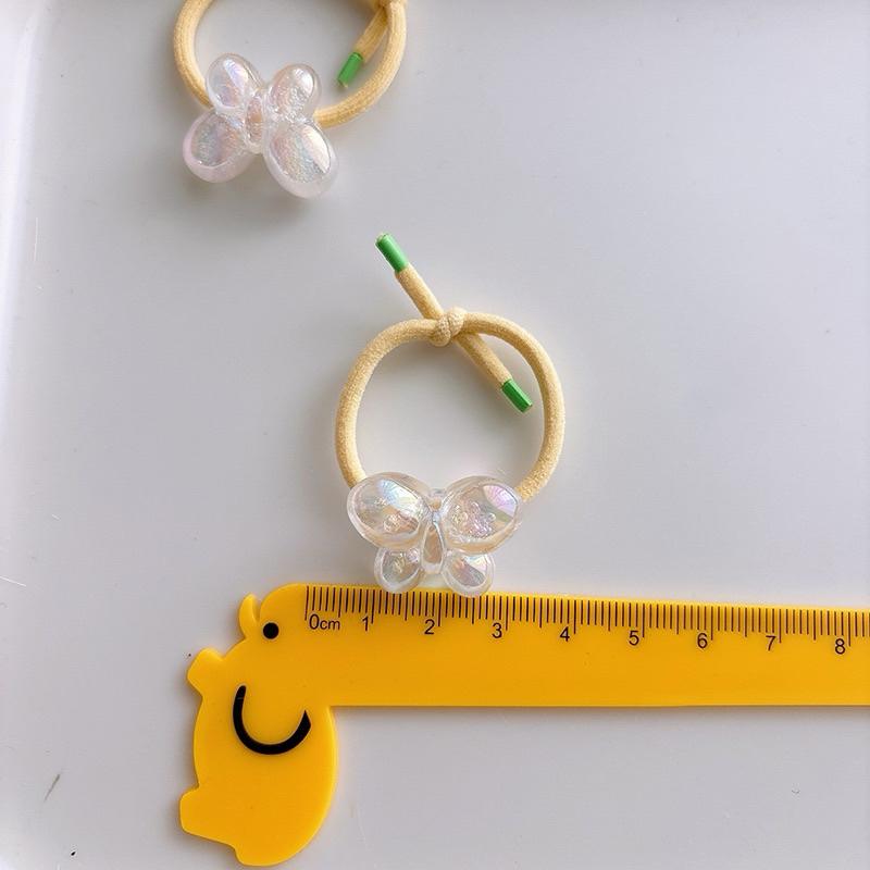 【台灣現貨🎁J&E比選物店】包色款 可愛 透明感 女童百搭 糖果色 高彈力髮圈 清新可愛 小青春 髮飾 髮圈-細節圖2