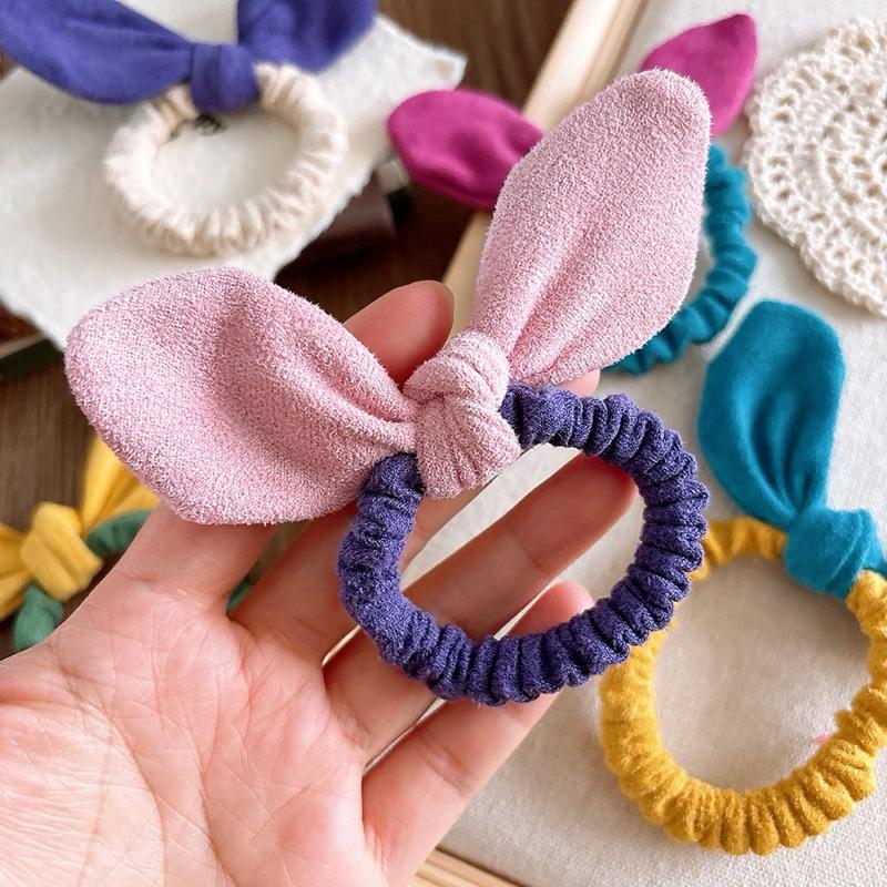 【台灣現貨🎁J&E比選物店】 韓版 立體蝴蝶結 可調整 造型髮圈 蝴蝶結髮圈 髮圈 造型髮圈 大腸圈 髮飾-細節圖2