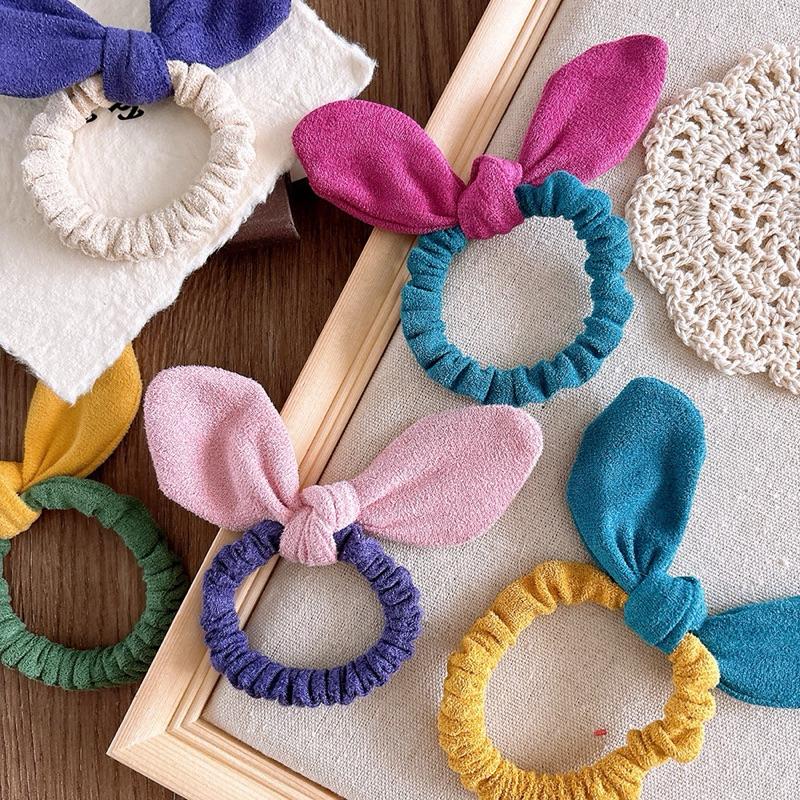 【台灣現貨🎁J&E比選物店】 韓版 立體蝴蝶結 可調整 造型髮圈 蝴蝶結髮圈 髮圈 造型髮圈 大腸圈 髮飾-細節圖3