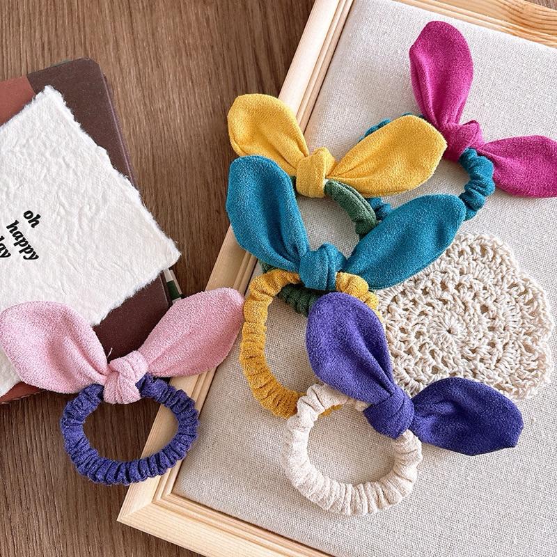 【台灣現貨🎁J&E比選物店】 韓版 立體蝴蝶結 可調整 造型髮圈 蝴蝶結髮圈 髮圈 造型髮圈 大腸圈 髮飾-細節圖4