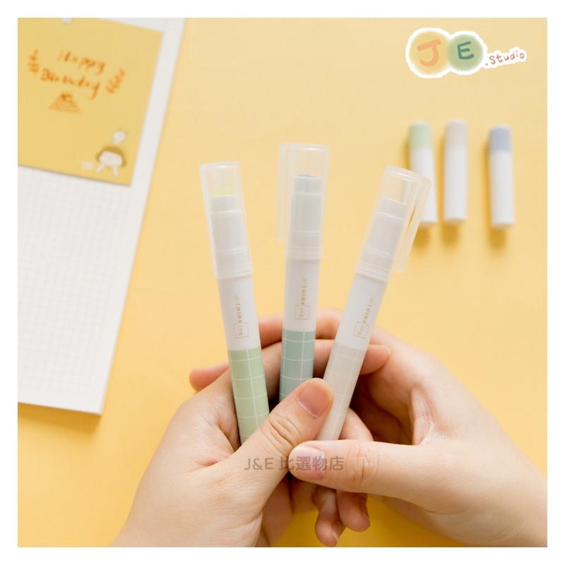 【台灣現貨🎁J&E比選物店】透明 糖果色 口紅膠 筆型口紅膠 固體膠 可替換膠芯 文件黏貼 膠水 文具-細節圖3