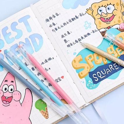 【台灣現貨🎁J&E比選物店】可疊色 9入 手帳筆 套裝 繪畫 筆記 中性筆 螢光筆 大容量 鮮豔 筆 文具-細節圖6