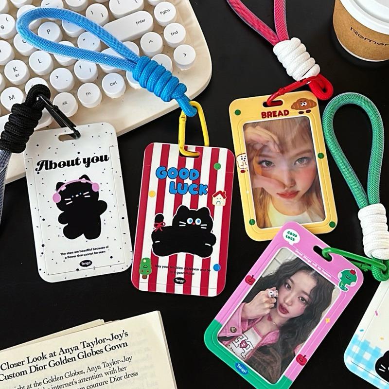 【台灣現貨🎁J&E比選物店】 可愛 繽紛 證件套 識別證套 卡套 識別證 悠遊卡 保護套 掛繩 證件夾套-細節圖2