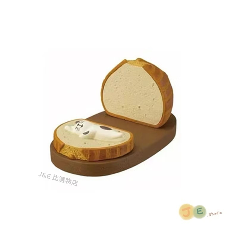 【台灣現貨🎁J&E比選物店】日式 ZAKKA 雜貨 手機架 手機支架 吐司貓 泡芙貓 辦公室小物-規格圖5