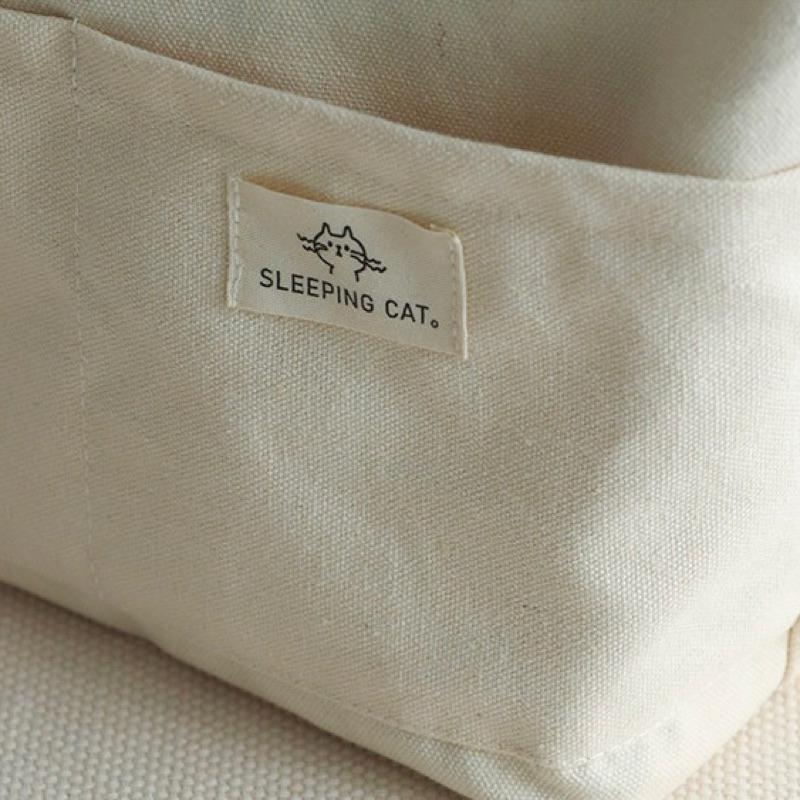 【台灣現貨🎁J&E比選物店】長款 束帶 便當袋 加厚鋁箔 帆布袋 帆布包 便當 簡約 無印風-細節圖7