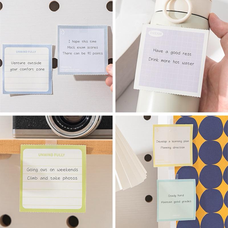 【台灣現貨🎁J&E比選物店】 可撕式 奏摺 便條紙 便利貼 備忘錄 記事 便籤 可黏貼 文具 辦公室-細節圖5