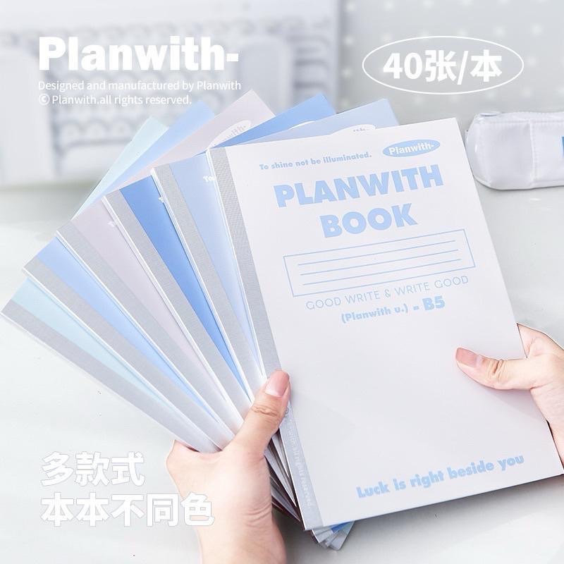 【台灣現貨🎁J&E比選物店】 B5 筆記本 橫線 3入裝 記事本 簡約配色 膠裝包背 40張內頁 銀色包背條-細節圖4