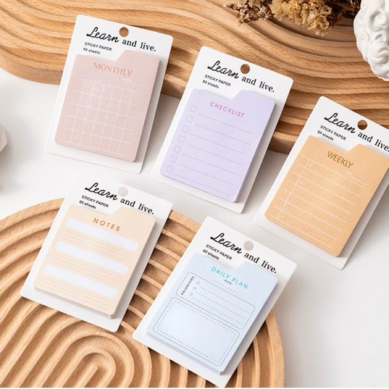 【台灣現貨🎁J&E比選物店】 計畫型 便利貼 便條紙 備忘錄 便籤 清單 多功能 空白 橫線 清單-細節圖2