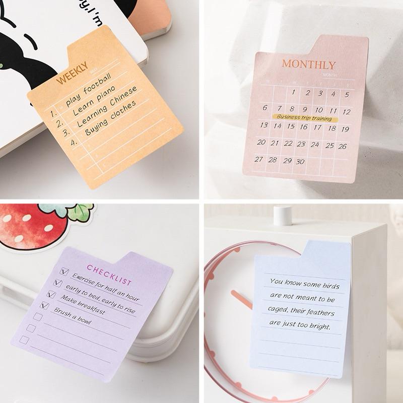 【台灣現貨🎁J&E比選物店】 計畫型 便利貼 便條紙 備忘錄 便籤 清單 多功能 空白 橫線 清單-細節圖4