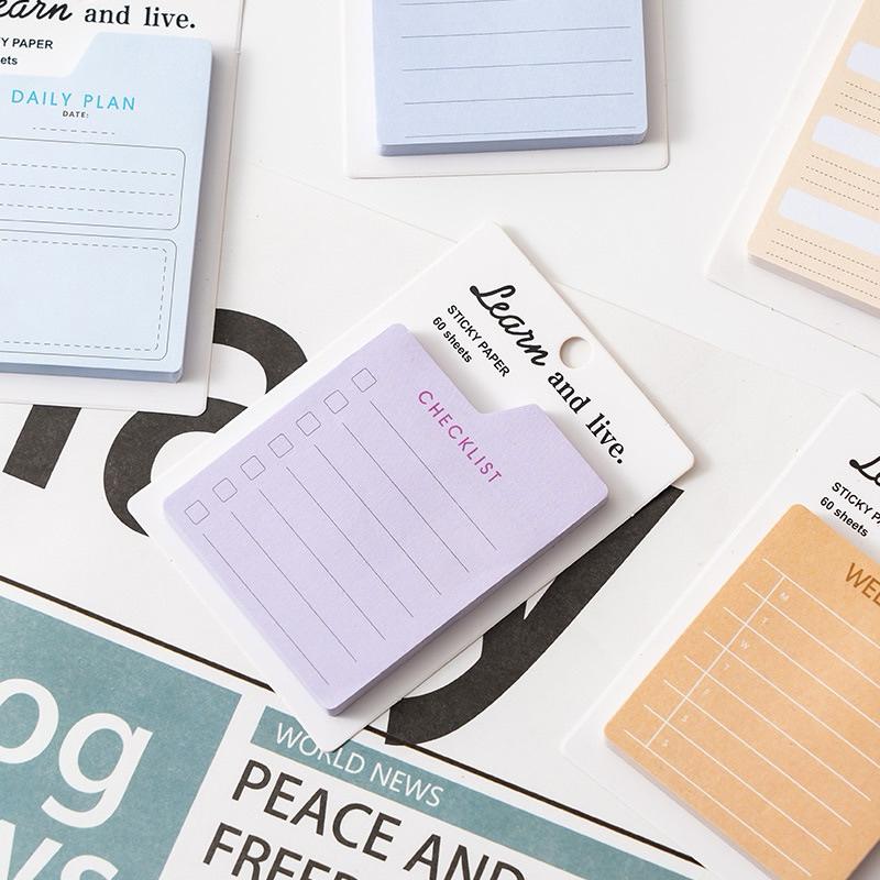 【台灣現貨🎁J&E比選物店】 計畫型 便利貼 便條紙 備忘錄 便籤 清單 多功能 空白 橫線 清單-細節圖5
