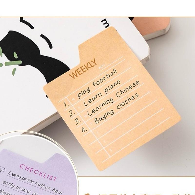 【台灣現貨🎁J&E比選物店】 計畫型 便利貼 便條紙 備忘錄 便籤 清單 多功能 空白 橫線 清單-細節圖9