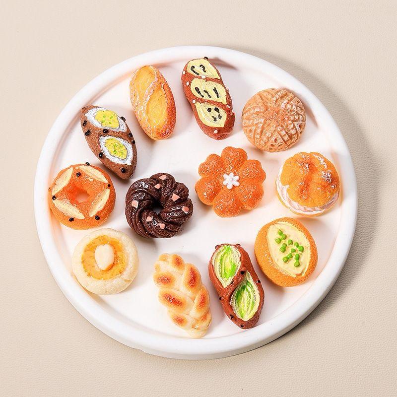 【台灣現貨🎁J&E比選物店】法式麵包 磁力貼 迷你仿真 歐包冰箱貼 烘焙 磁鐵裝飾 磁鐵 1款6入-細節圖2