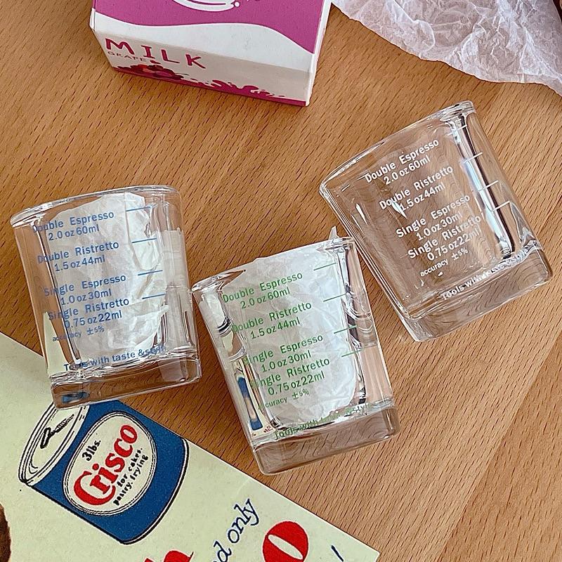 【台灣現貨🎁J&E比選物店】 Espresso 60ml 義式 濃縮杯 6公分高 加厚 玻璃杯 咖啡杯-細節圖4