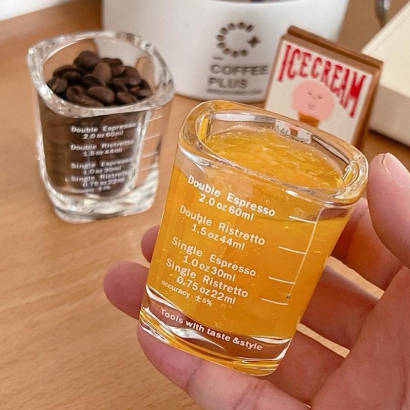 【台灣現貨🎁J&E比選物店】 Espresso 60ml 義式 濃縮杯 6公分高 加厚 玻璃杯 咖啡杯-細節圖6