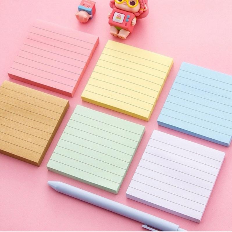【台灣現貨🎁J&E比選物店】 彩色 橫線 便條紙 便利貼 異型便利貼 N次貼 簡單 備忘錄-細節圖4