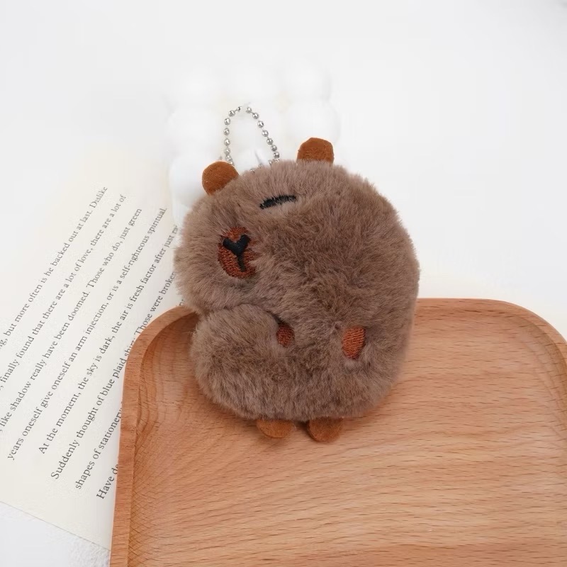 【台灣現貨🎁J&E比選物店】吱吱叫 卡皮巴拉 水豚 卡皮 吊飾 水豚君 水豚君吊飾 卡皮巴拉吊飾 吊飾-規格圖9