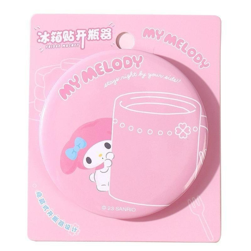 【台灣現貨🎁J&E比選物店】正版 三麗鷗 開瓶器 開罐器 磁吸 馬口鐵 冰箱貼 冰箱貼開瓶器-細節圖2