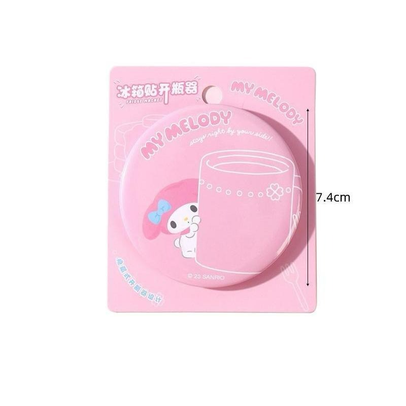 【台灣現貨🎁J&E比選物店】正版 三麗鷗 開瓶器 開罐器 磁吸 馬口鐵 冰箱貼 冰箱貼開瓶器-細節圖6