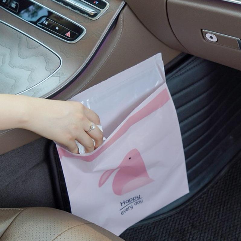 【台灣現貨🎁J&E比選物店】車用垃圾袋 自粘 雙面黏貼 垃圾袋 輕便垃圾袋 黏貼垃圾袋 便攜 收納袋 收納-細節圖8