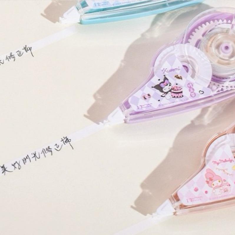 【台灣現貨🎁J&E比選物店】正版 三麗鷗 修正帶 甜品派對 立可帶 修正用品 修正文具 文具-細節圖6