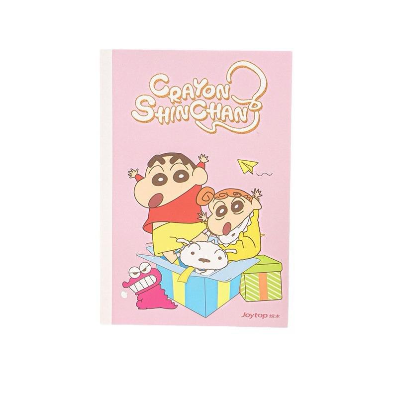 【台灣現貨🎁J&E比選物店】正版 蠟筆小新 A5 筆記本 快樂小新 無線膠裝 內頁橫線 記事本-細節圖3