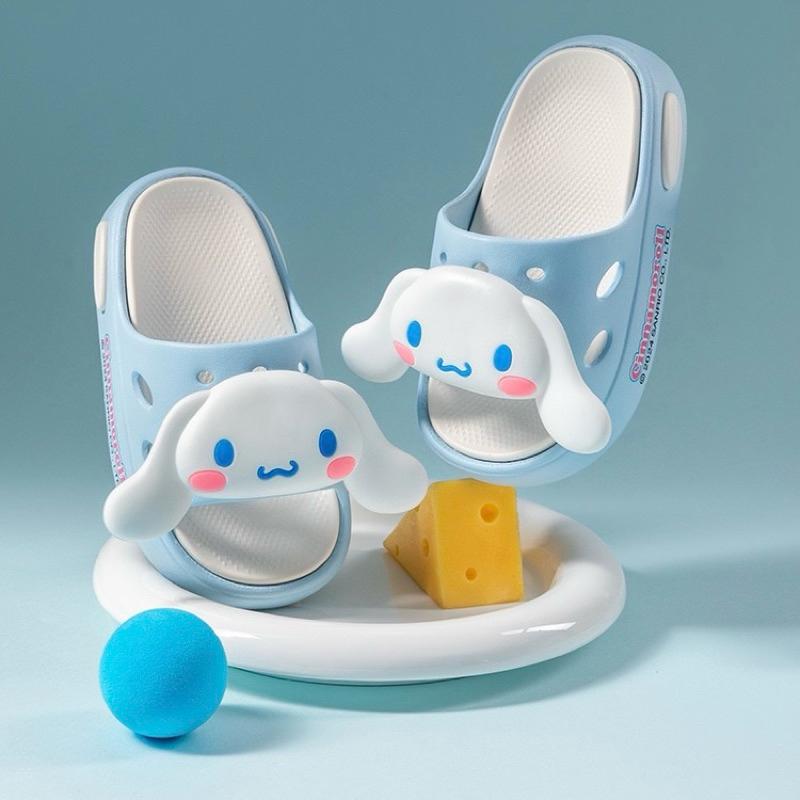 【台灣現貨🎁J&E比選物店】正版 三麗鷗 拖鞋 三麗鷗拖鞋 涼拖鞋 室內拖 室外拖 兒童拖鞋 童鞋-細節圖2