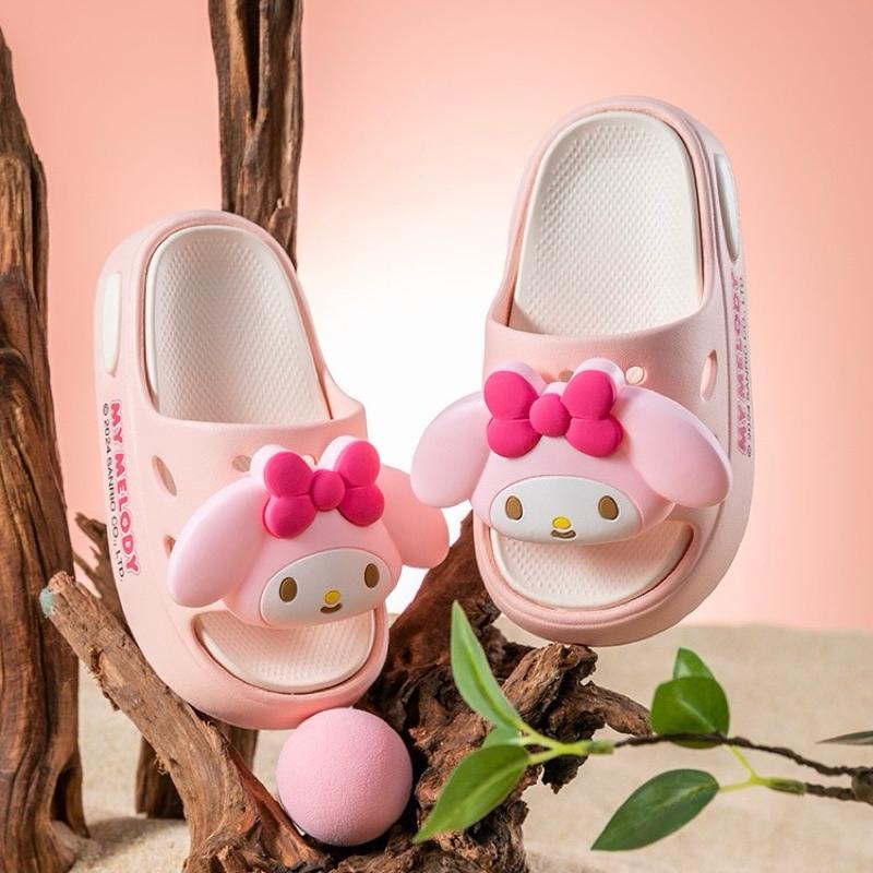 【台灣現貨🎁J&E比選物店】正版 三麗鷗 拖鞋 三麗鷗拖鞋 涼拖鞋 室內拖 室外拖 兒童拖鞋 童鞋-細節圖3