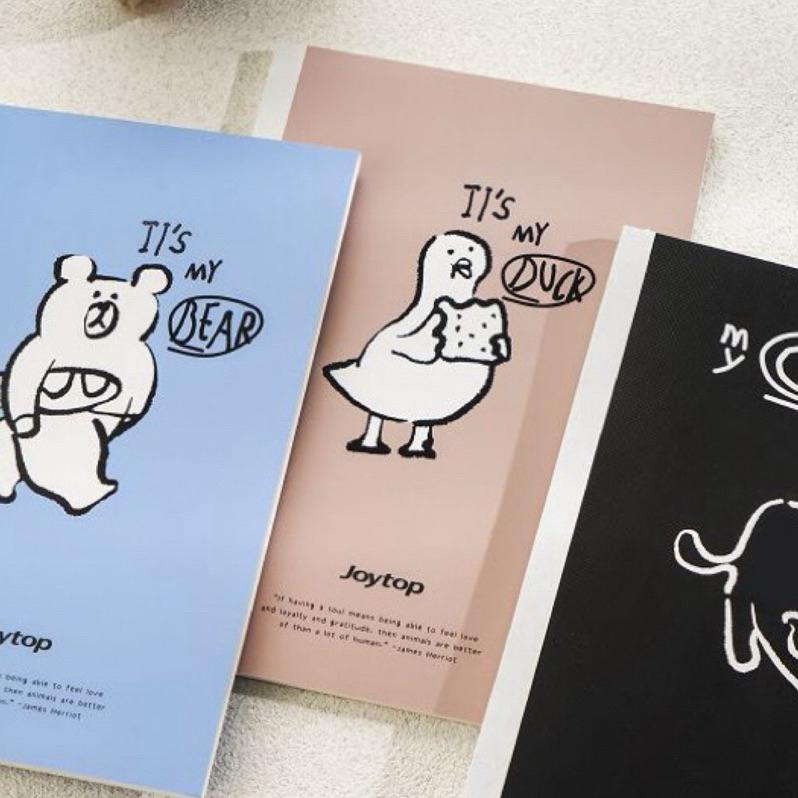 【台灣現貨🎁J&E比選物店】My pets A5 筆記本 無線膠裝 文青 簡約 記事本 備忘錄 筆記 記事 文具-細節圖3