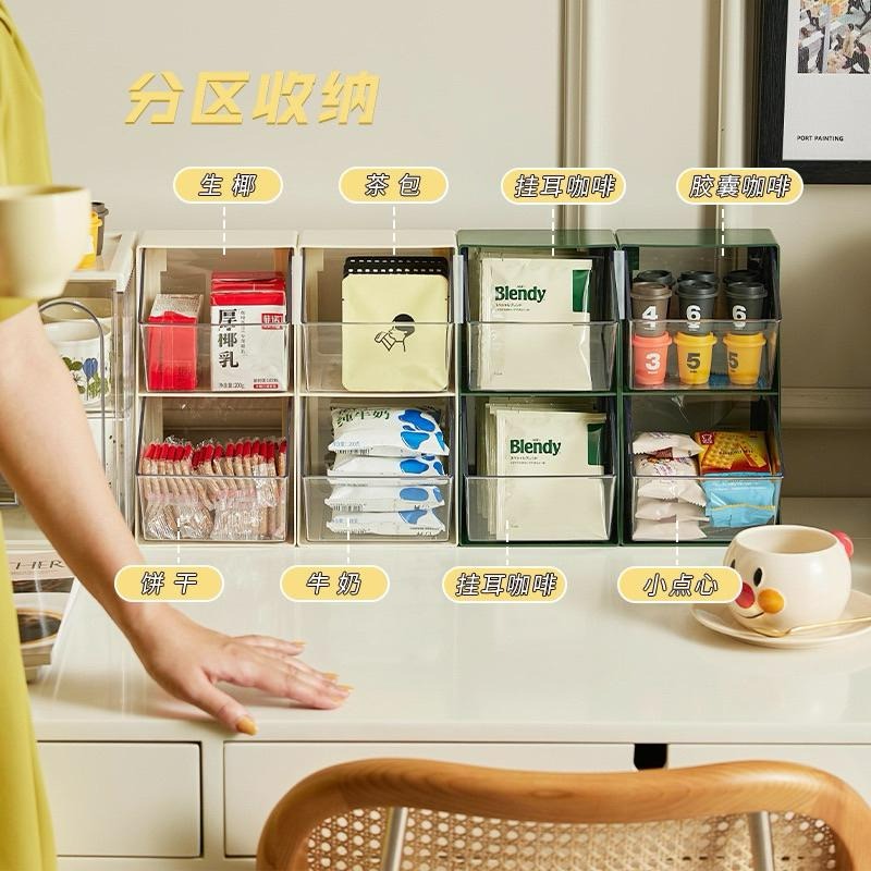 【台灣現貨🎁J&E比選物店】 茶包收納盒 膠囊收納盒 咖啡收納盒 桌上收納 收納 茶包整理 茶水間收納-細節圖5