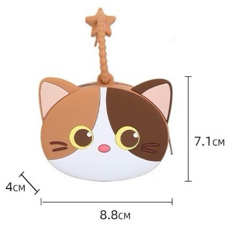 【台灣現貨🎁J&E比選物店】 正版 QUNCLE 貓咪 零錢包 貓咪零錢包 耳機收納包 零錢收納 耳機收納 收納包 收納-細節圖8