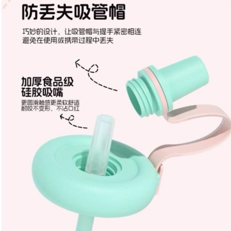【台灣現貨🎁J&E比選物店】正版 蠟筆小新 附背帶 附杯套 550mL 水壺 果茶杯 直飲吸管 具茶隔 可全拆清洗-細節圖7