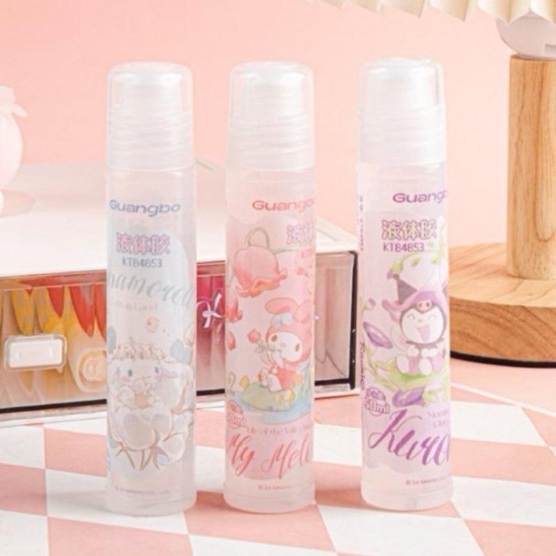 【台灣現貨🎁J&E比選物店】正版 三麗鷗 50mL 膠水 液體膠 文具-細節圖3