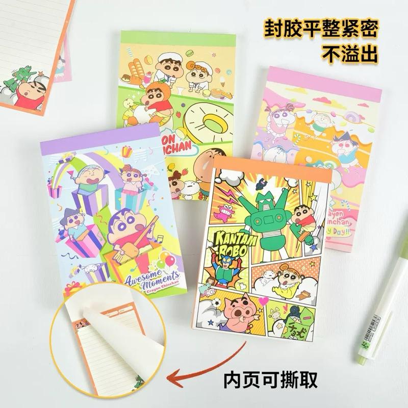 【台灣現貨🎁J&E比選物店】正版 蠟筆小新 80張 可撕 無黏性 筆記紙 便籤本 便條紙 筆記本 手帳本 記事本 筆記-細節圖4