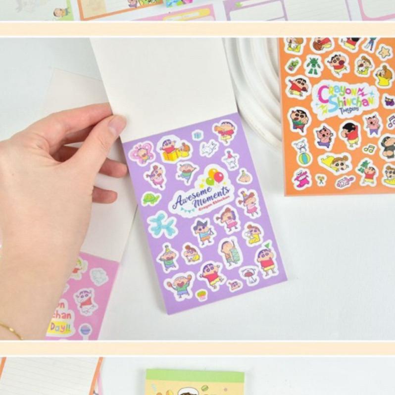 【台灣現貨🎁J&E比選物店】正版 蠟筆小新 80張 可撕 無黏性 筆記紙 便籤本 便條紙 筆記本 手帳本 記事本 筆記-細節圖8