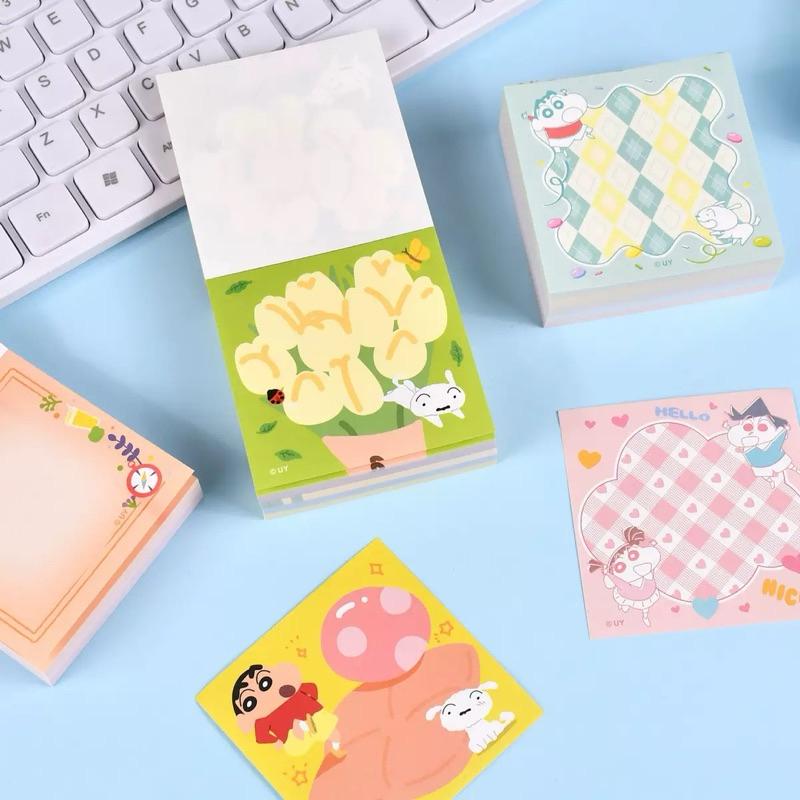 【台灣現貨🎁J&E比選物店】正版 蠟筆小新 奶磚 300張 可撕 無黏性 筆記紙 便籤本 便條紙 記事本 手帳 筆記本-細節圖3