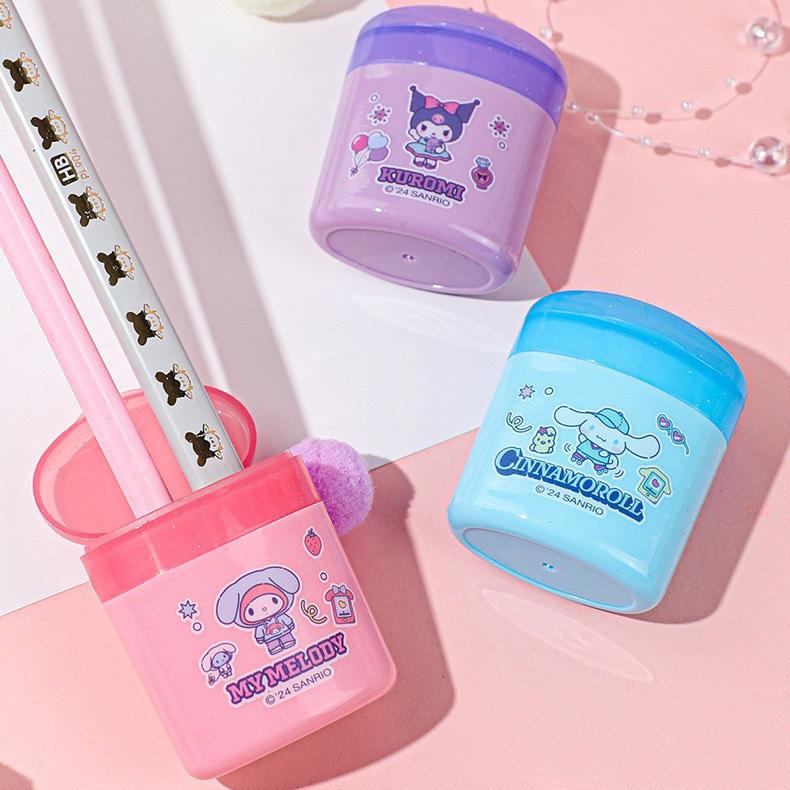 【台灣現貨🎁J&E比選物店】正版 三麗鷗 雙孔削鉛筆器 可替換刀片 雙孔削筆器 雙孔 削鉛筆機 文具 庫洛米-細節圖4