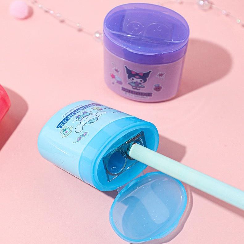 【台灣現貨🎁J&E比選物店】正版 三麗鷗 雙孔削鉛筆器 可替換刀片 雙孔削筆器 雙孔 削鉛筆機 文具 庫洛米-細節圖5