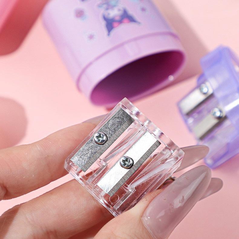 【台灣現貨🎁J&E比選物店】正版 三麗鷗 雙孔削鉛筆器 可替換刀片 雙孔削筆器 雙孔 削鉛筆機 文具 庫洛米-細節圖6