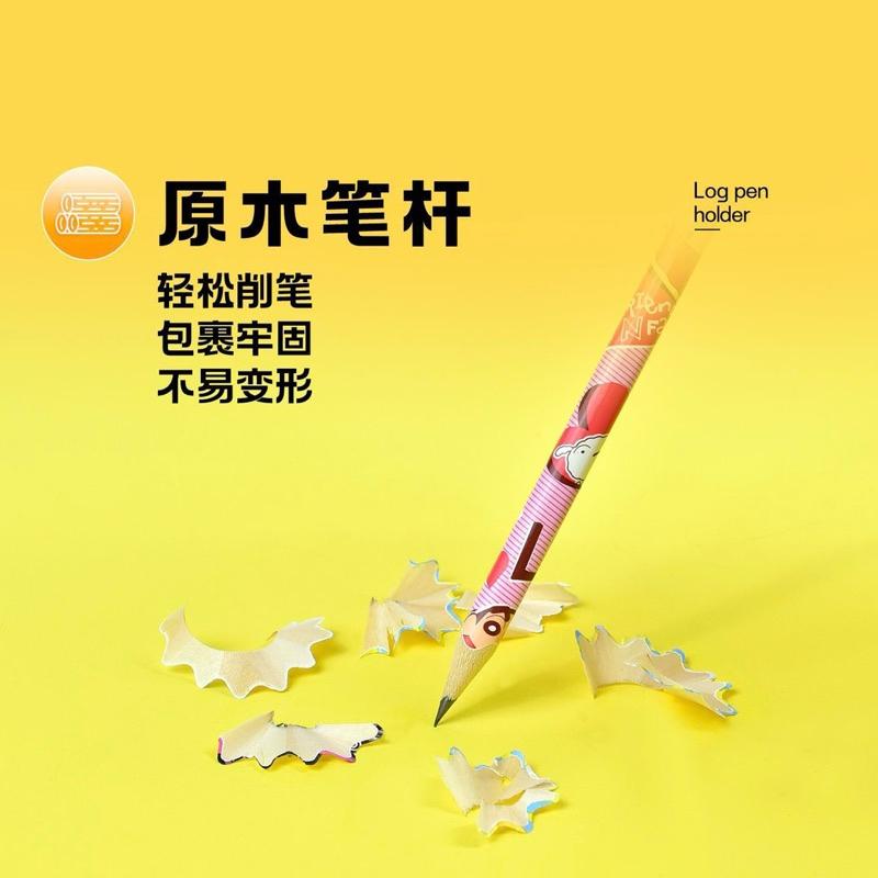 【台灣現貨🎁J&E比選物店】正版 蠟筆小新 HB 三角鉛筆 10入1盒 鉛筆 文具 筆 筆類 文具用品-細節圖4