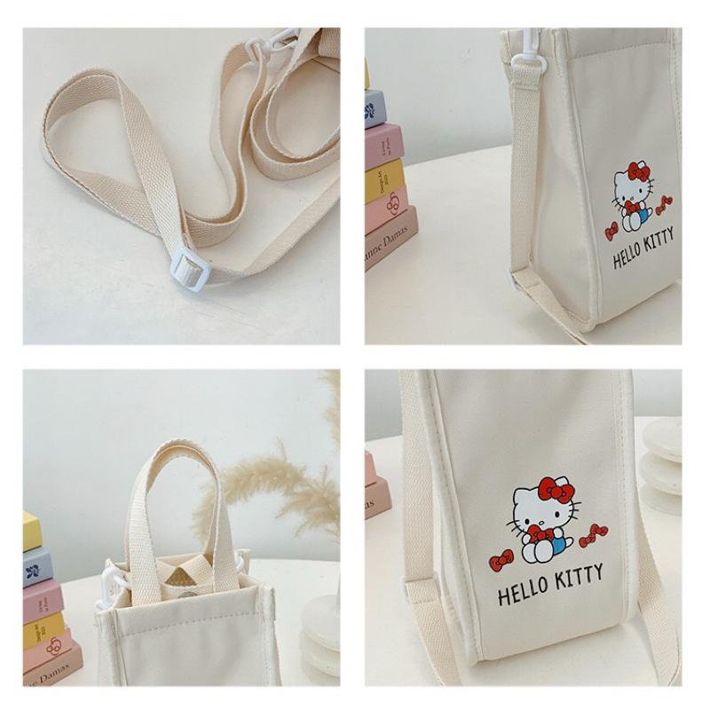 【台灣現貨🎁J&E比選物店】正版 三麗鷗 新款 加厚 防摔 水壺袋 斜背 手提 水杯袋 水壺保護 保溫瓶袋 保溫瓶保護-細節圖4