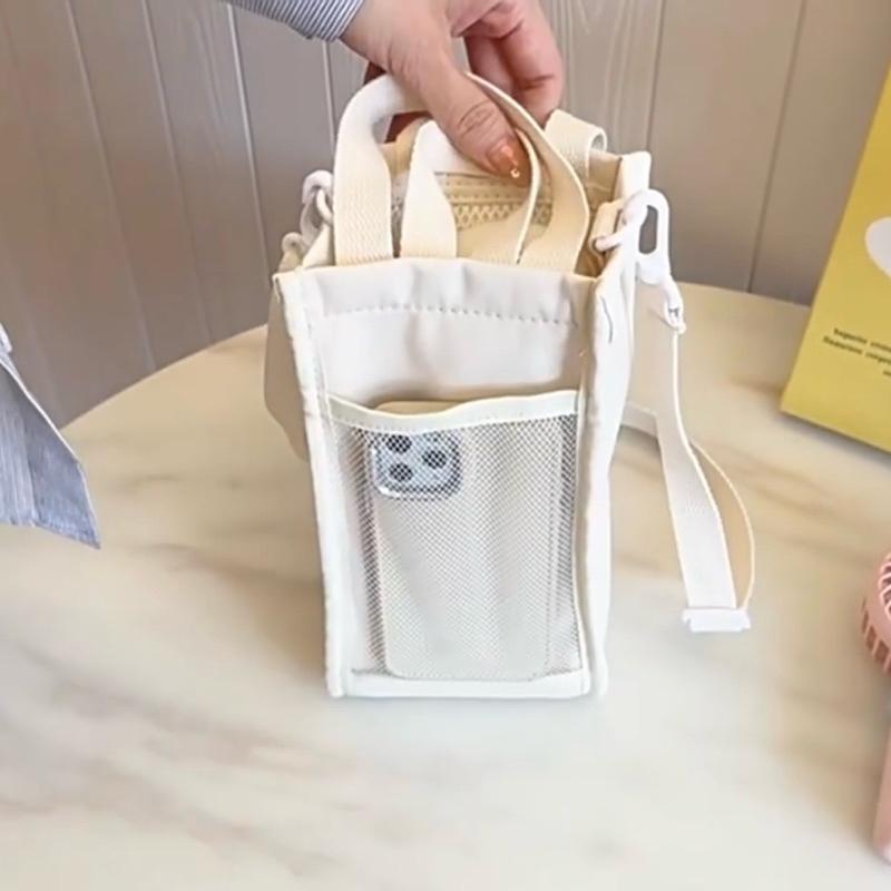 【台灣現貨🎁J&E比選物店】正版 三麗鷗 新款 加厚 防摔 水壺袋 斜背 手提 水杯袋 水壺保護 保溫瓶袋 保溫瓶保護-細節圖5